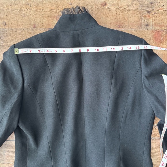 Black Military Style Women's Blazer - Picture 8 of 10